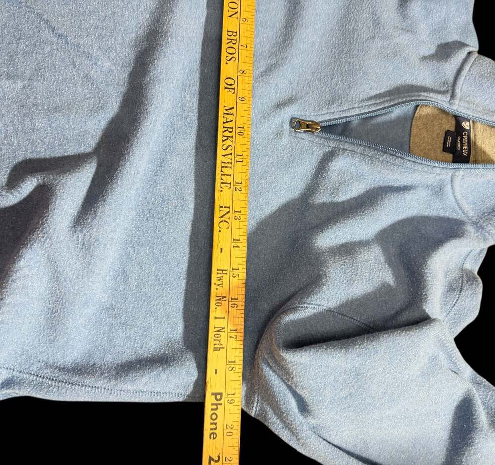 Cremieux Classics Men’s Quarter Zip Fleece Pullover Blue Size Small - Picture 6 of 6